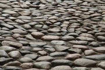 Stone road cobble texture background