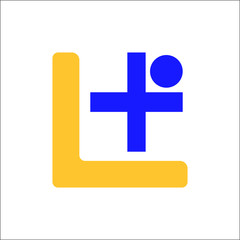 letter L logo. in vector and isolated in the white background