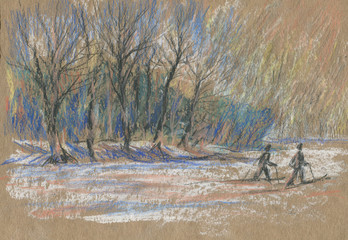 winter landscape sketch_11