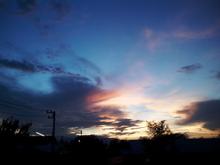 Fototapeta premium sky at evening