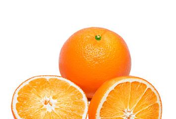 Orange. Isolated on White Background.
