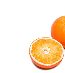 Orange. Isolated on White Background.