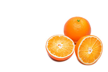 Orange. Isolated on White Background.