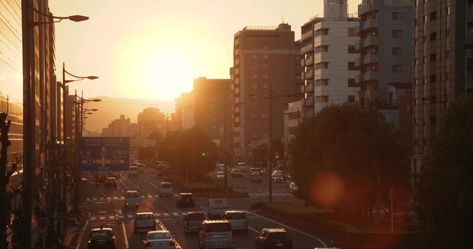 京都の夕暮れ
