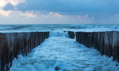 pier in the sea