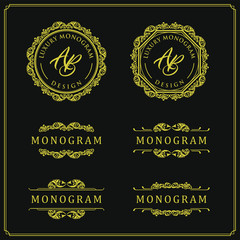 Luxury design set for wedding and decoration