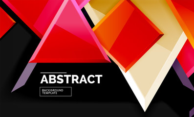 Obraz premium Squares and triangles geometrical background