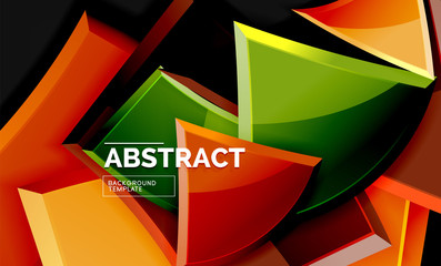 Squares and triangles geometrical background