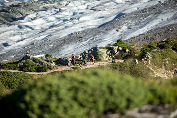 Hiking in the alps