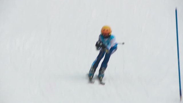 children's winter slalom competitions