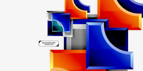 Obraz premium Modern geometrical abstract background