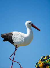 Sztuczny ozdobny bocian