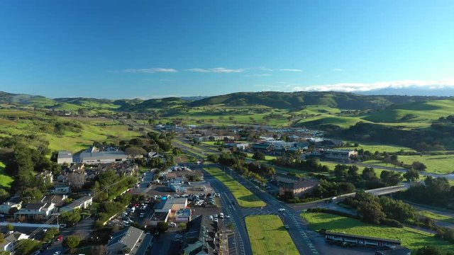 Town of Buellton California aerial drone footage