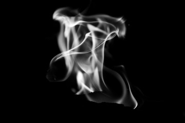 smoke on black background