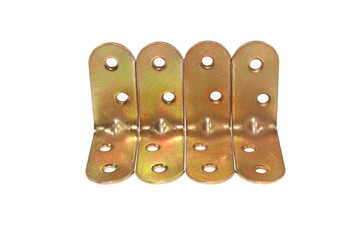 metal mounting bracket isolated on white background