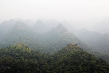 Naklejka premium Park Narodowy Cat Ba, Wietnam