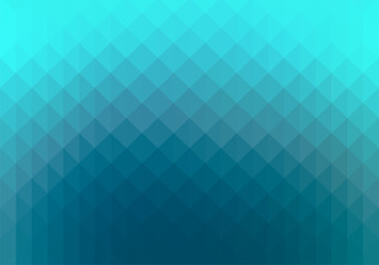 Shiny vibrant turquoise blue, gradient and geometric background