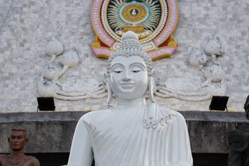 Big Buddha monument on the island of Phuket. Famous landmark in Thailand.