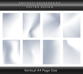 Fototapeta premium White and gray color tone business card backgrounds, brochure & flyer cover template set.