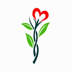 Fototapeta na wymiar Flower Plant Lovers Logo