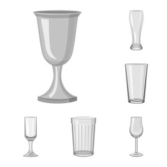 set of glasses