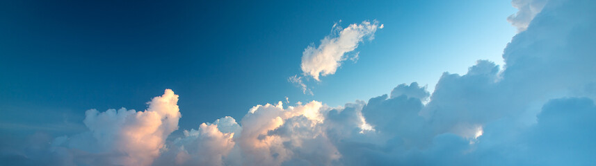 sky with clouds and sun