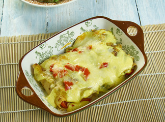 Creamy Pepperjack Chicken Enchiladas