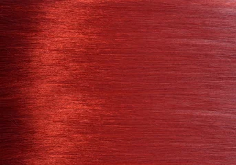 Fotobehang shiny red hair texture in detail © Ioan Panaite