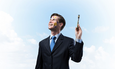 Conceptual image of modern doing business