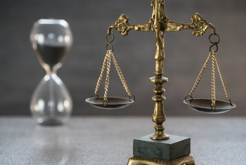 Law and Justice Concept Image, Grey stone background