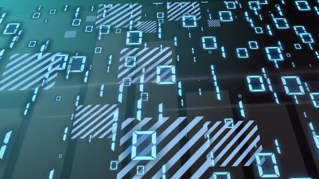loopable footage of Programming code abstract technology background for software developer and Computer script concept