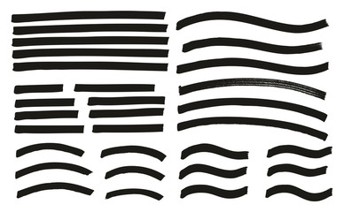 Tagging Marker Medium Lines Curved Lines Wavy Lines High Detail Abstract Vector Background Set 116