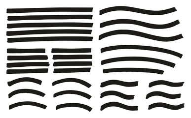 Tagging Marker Medium Lines Curved Lines Wavy Lines High Detail Abstract Vector Background Set 10