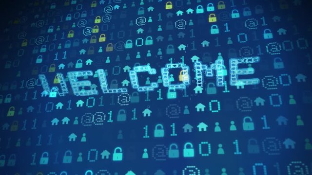 Welcome, electronic background, futuristic background for your presentation or video. A lot of HUD in my portfolio