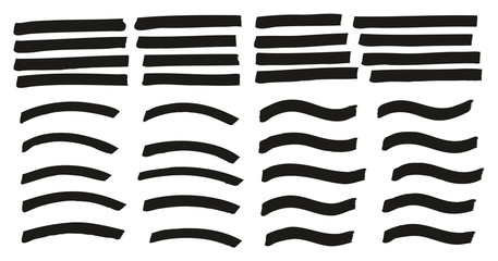 Tagging Marker Medium Lines Curved Lines Wavy Lines High Detail Abstract Vector Background Set 35