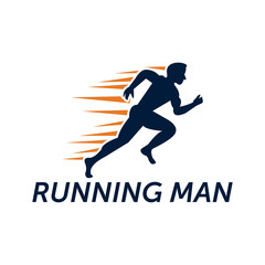 Fototapeta na wymiar running man logo