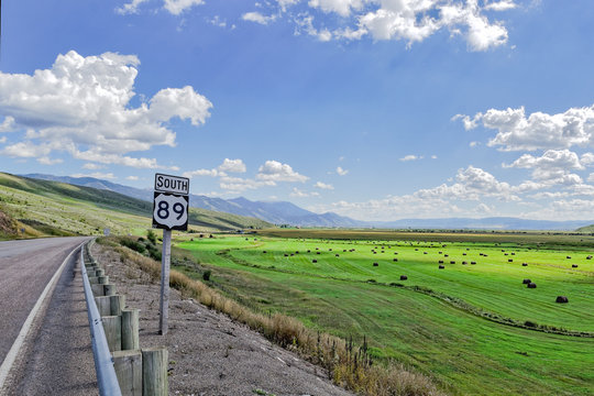 Farm along Highway 89 in Utah