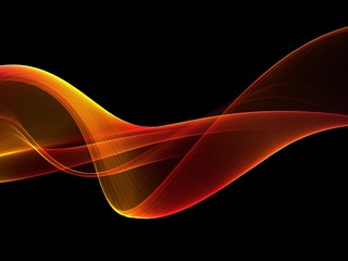 Abstract orange waves background. Template design