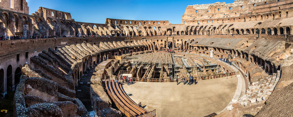 Roman Colosseum, Rome, Italy - obrazy, fototapety, plakaty