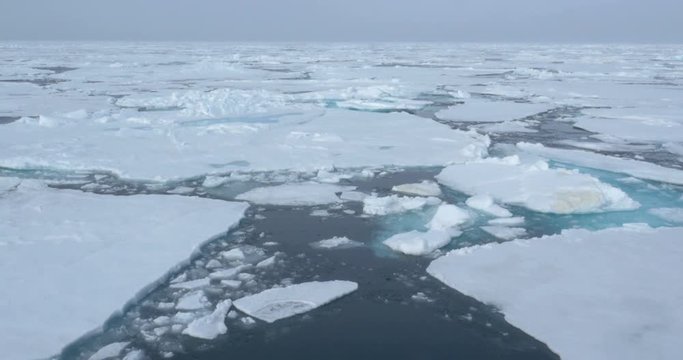 Broken Sea Ice Landscape Spitsbergen