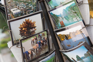 Postcards on the Vietnam market.