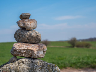 Fototapeta na wymiar Balance der Steine