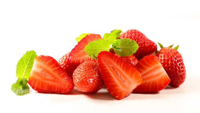 fraise et menthe