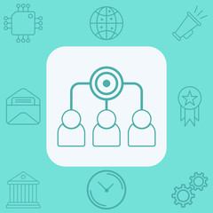 Candidates vector icon sign symbol