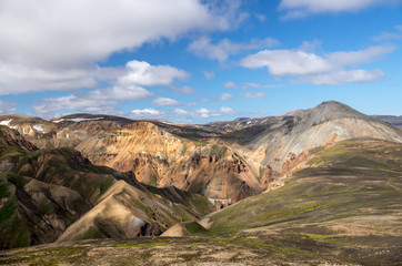 Volcanic mountains of Landmannalaugar in Fjallabak Nature Reserve. Iceland