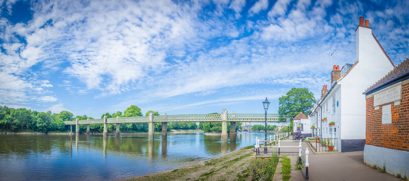 Kew Railway Bridge Over The River Thames In West London