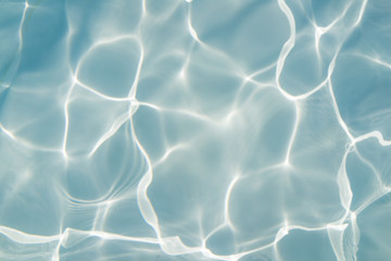 Fototapeta na wymiar Beautiful Abstract water background, Swimming pool rippled.