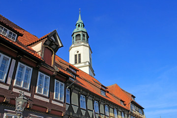 Fototapeta na wymiar Celle: Stadtkirche St. Marien (1308, Niedersachsen)
