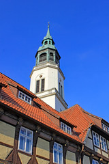 Fototapeta na wymiar Celle: Stadtkirche St. Marien (1308, Niedersachsen)
