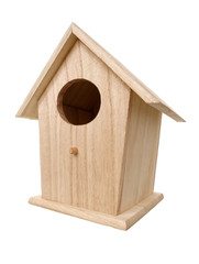 Obraz na płótnie Canvas Wooden bird nesting box